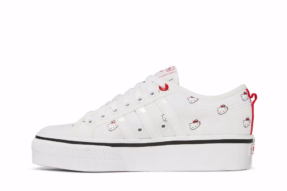 Hello Kitty x adidas Women's Nizza Platform Allover Print, view 4