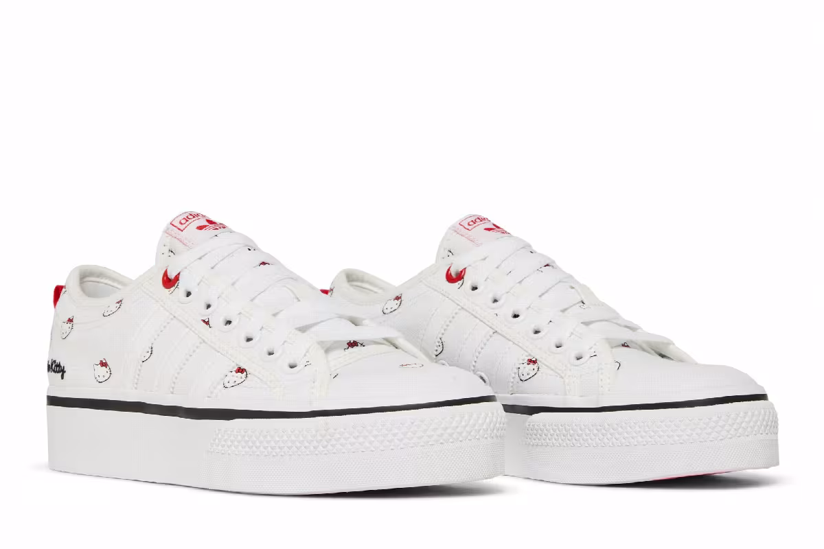 Hello Kitty x adidas Women's Nizza Platform Allover Print, view 9
