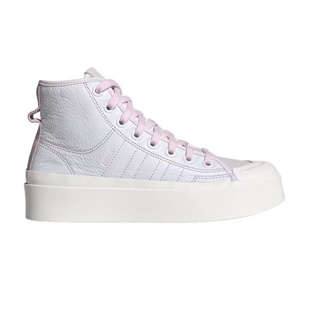 Adidas Women's Nizza Bonega Mid Crystal White Almost Pink