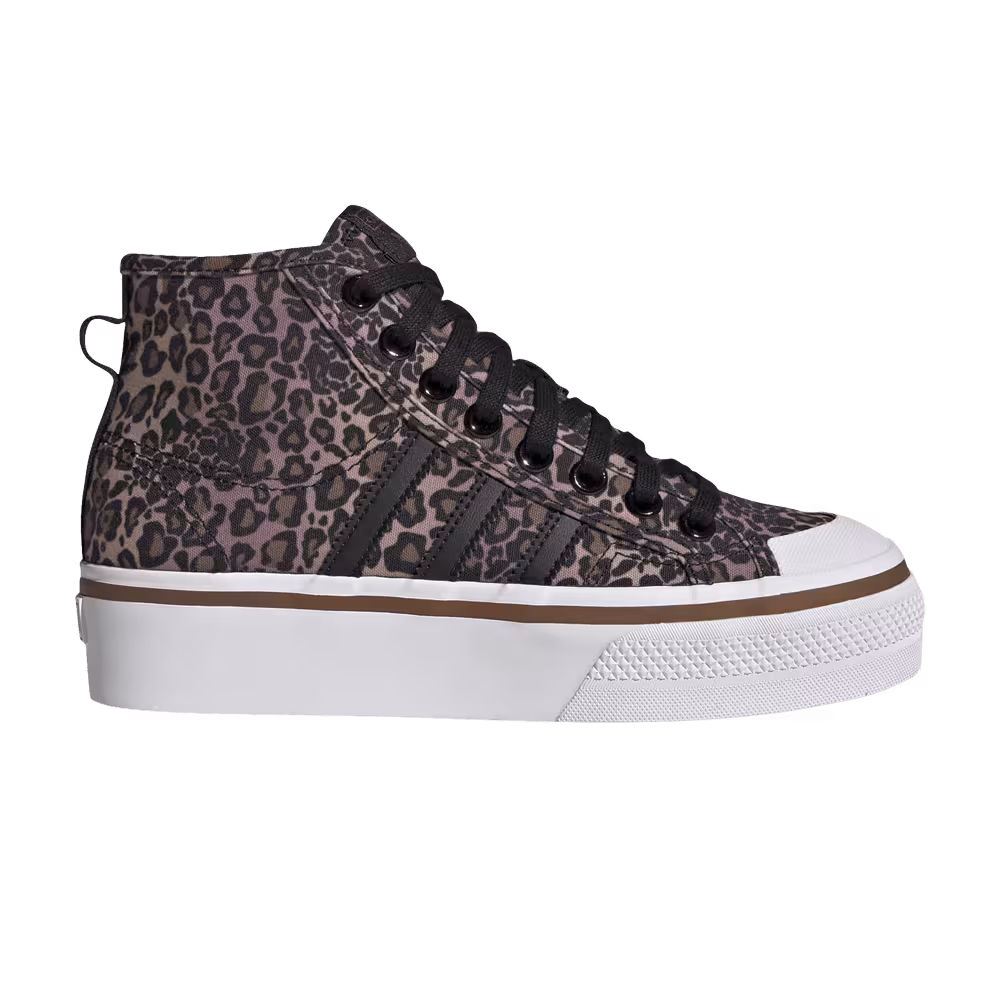 Adidas Women's Nizza Platform Mid Leopard