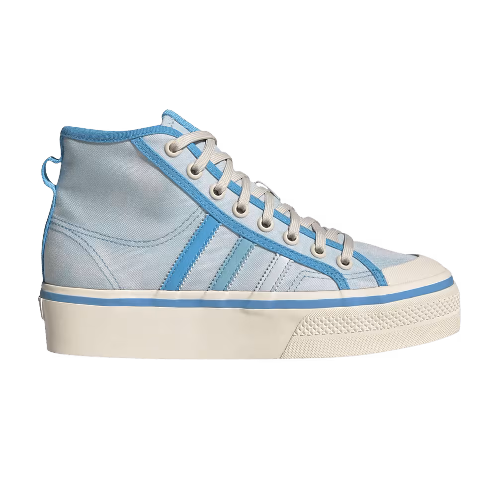 Adidas Women's Nizza Platform Mid Almost Blue Pantone