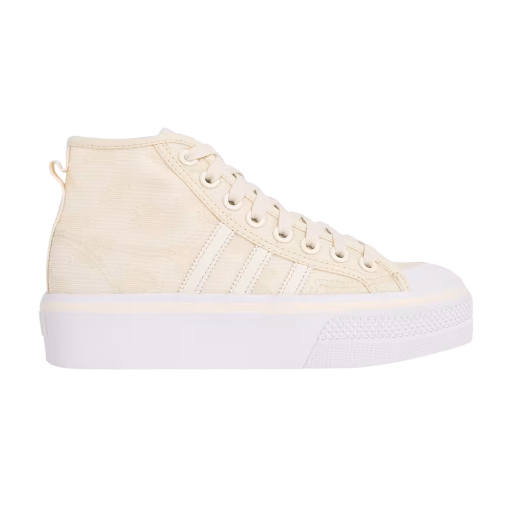 Adidas Women's Nizza Platform Mid Cream White