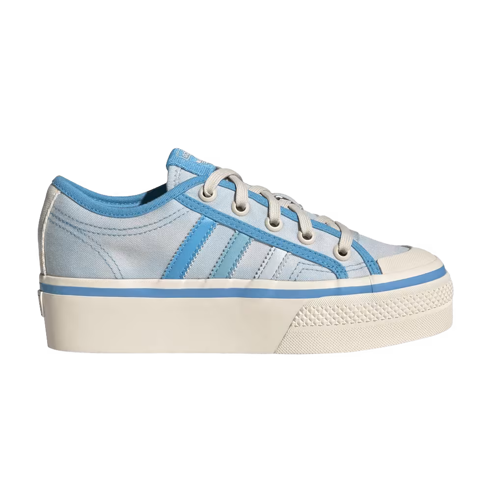 Adidas Nizza Platform J Acid Wash - Almost Blue
