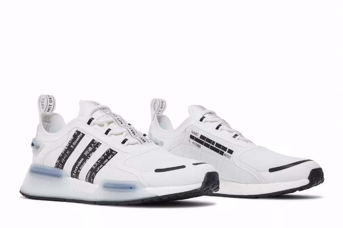 adidas NMD_V3 White Black, view 9