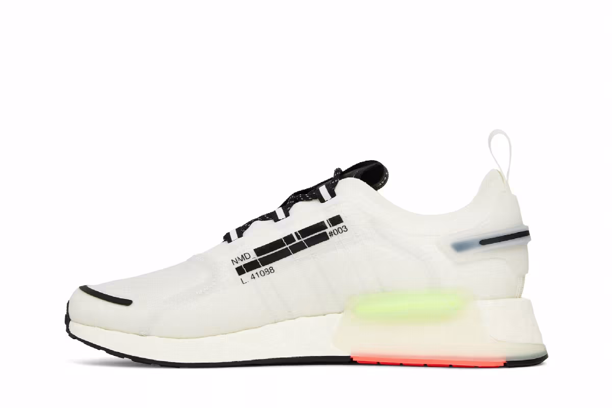 adidas NMD_V3 Crystal White Signal Green, view 4