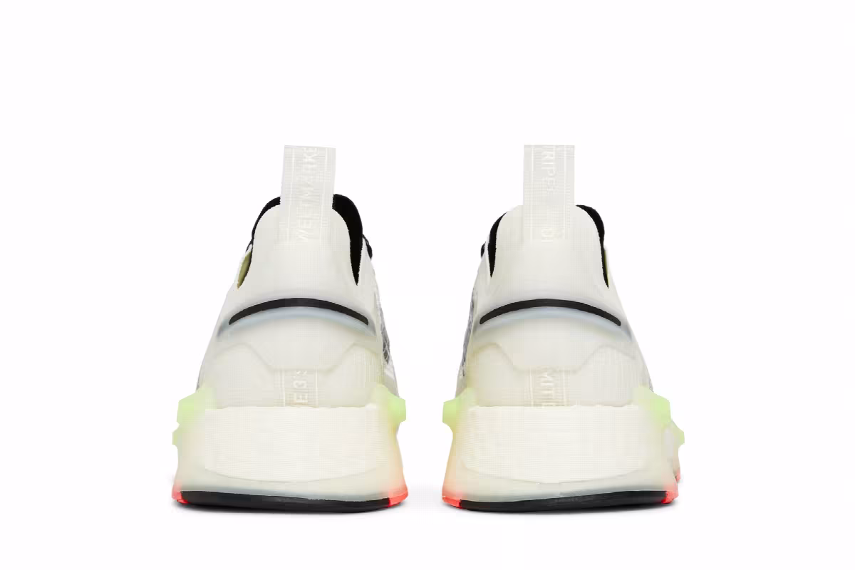 adidas NMD_V3 Crystal White Signal Green, view 7