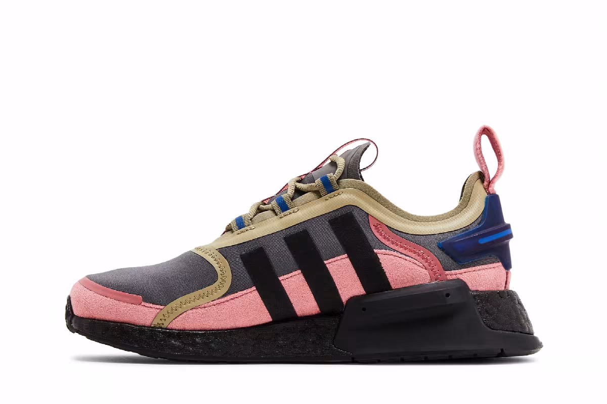 adidas Women's NMD_V3 Grey Wonder Red, view 4