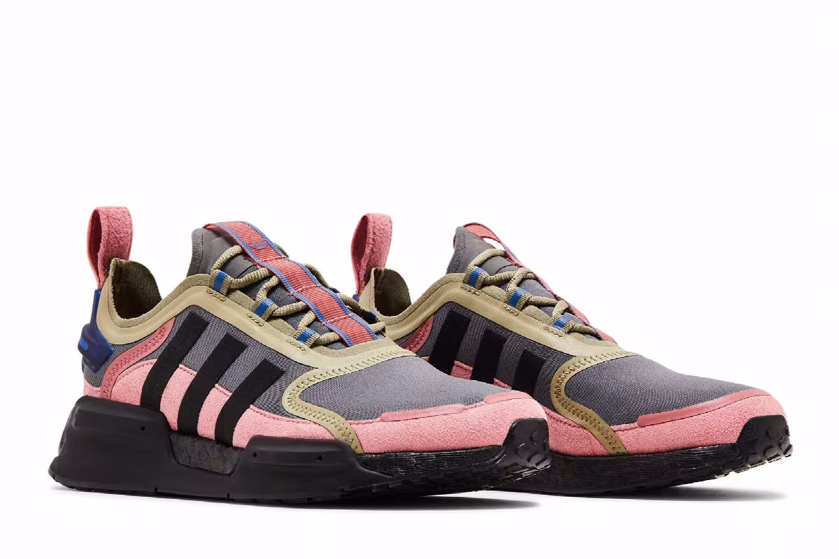 adidas Women's NMD_V3 Grey Wonder Red, view 9