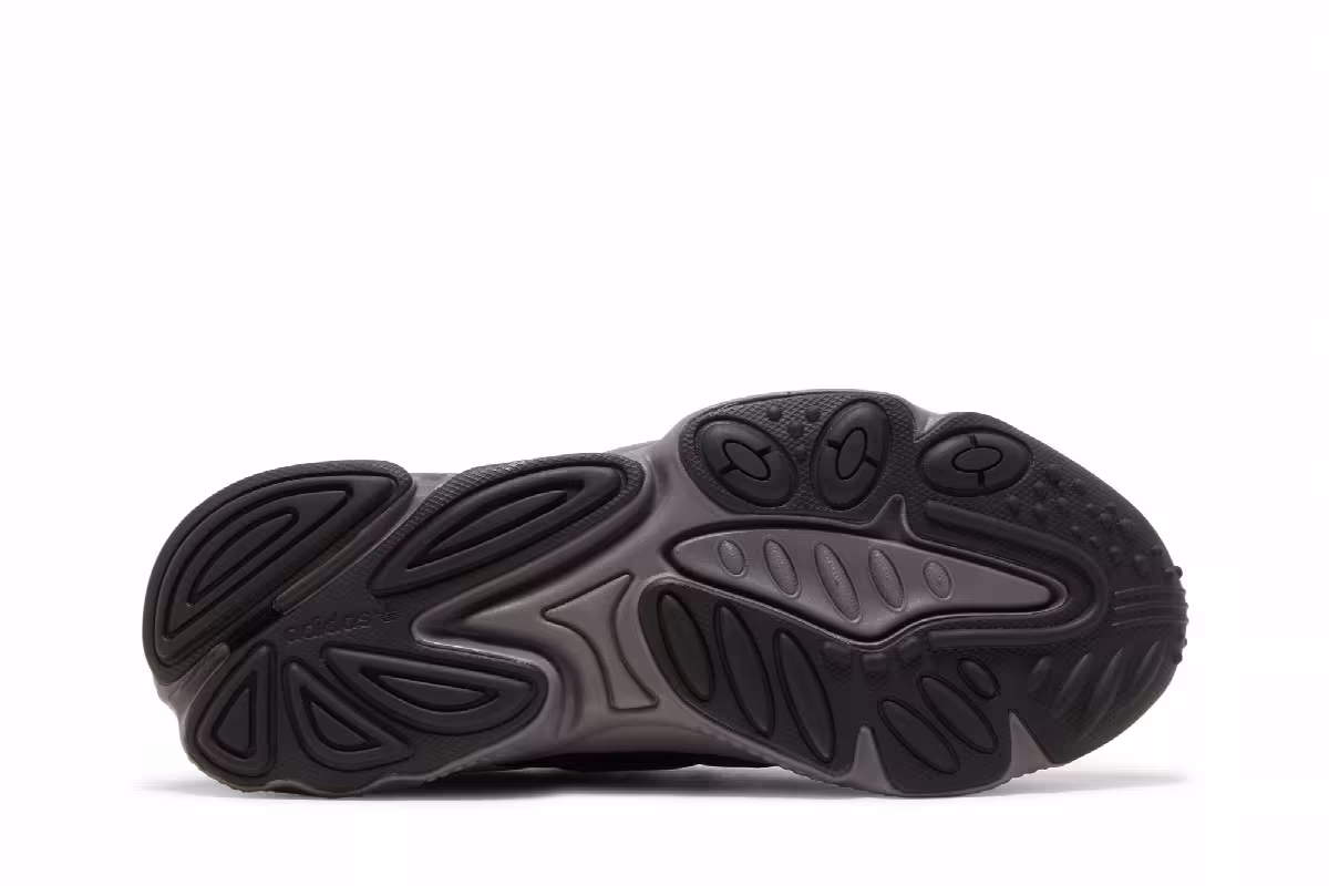 adidas Ozweego Black Charcoal Screaming Green, view 5