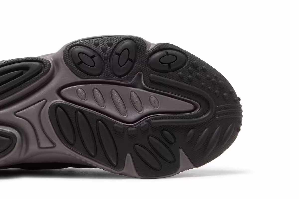 adidas Ozweego Black Charcoal Screaming Green, view 6