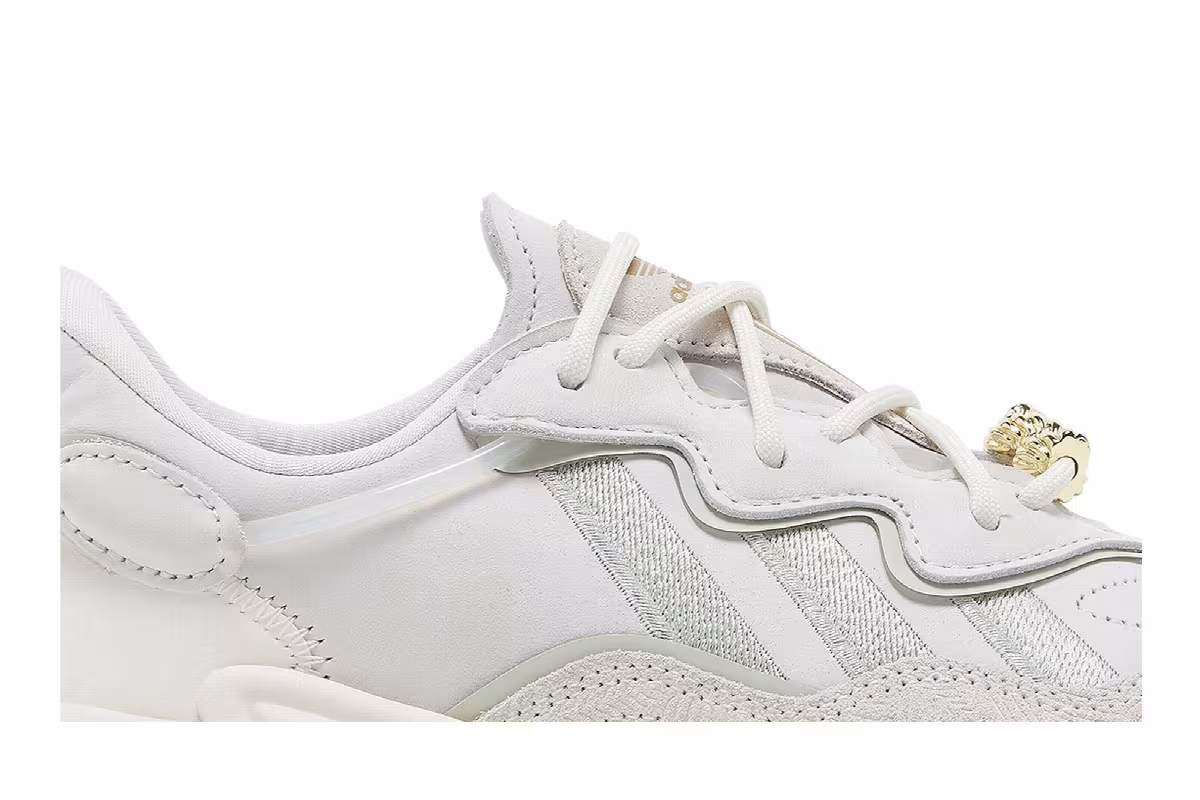 Adidas Women's Ozweego White Linen Green Gum, view 3