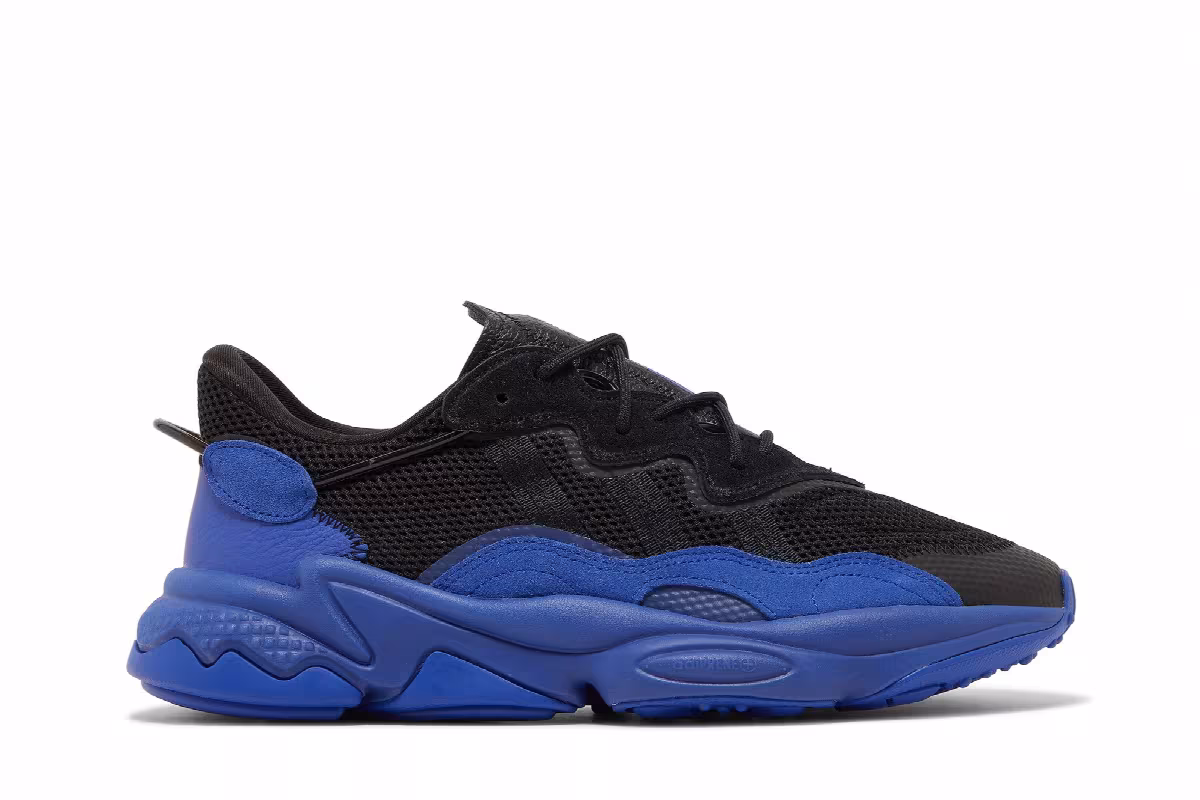 Adidas Ozweego Black Semi Lucid Blue, view 2