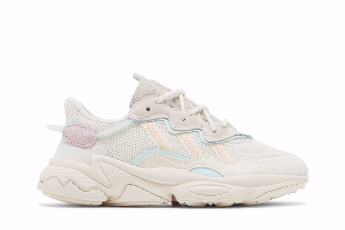 Adidas Women's Ozweego White Bliss Orange, view 2