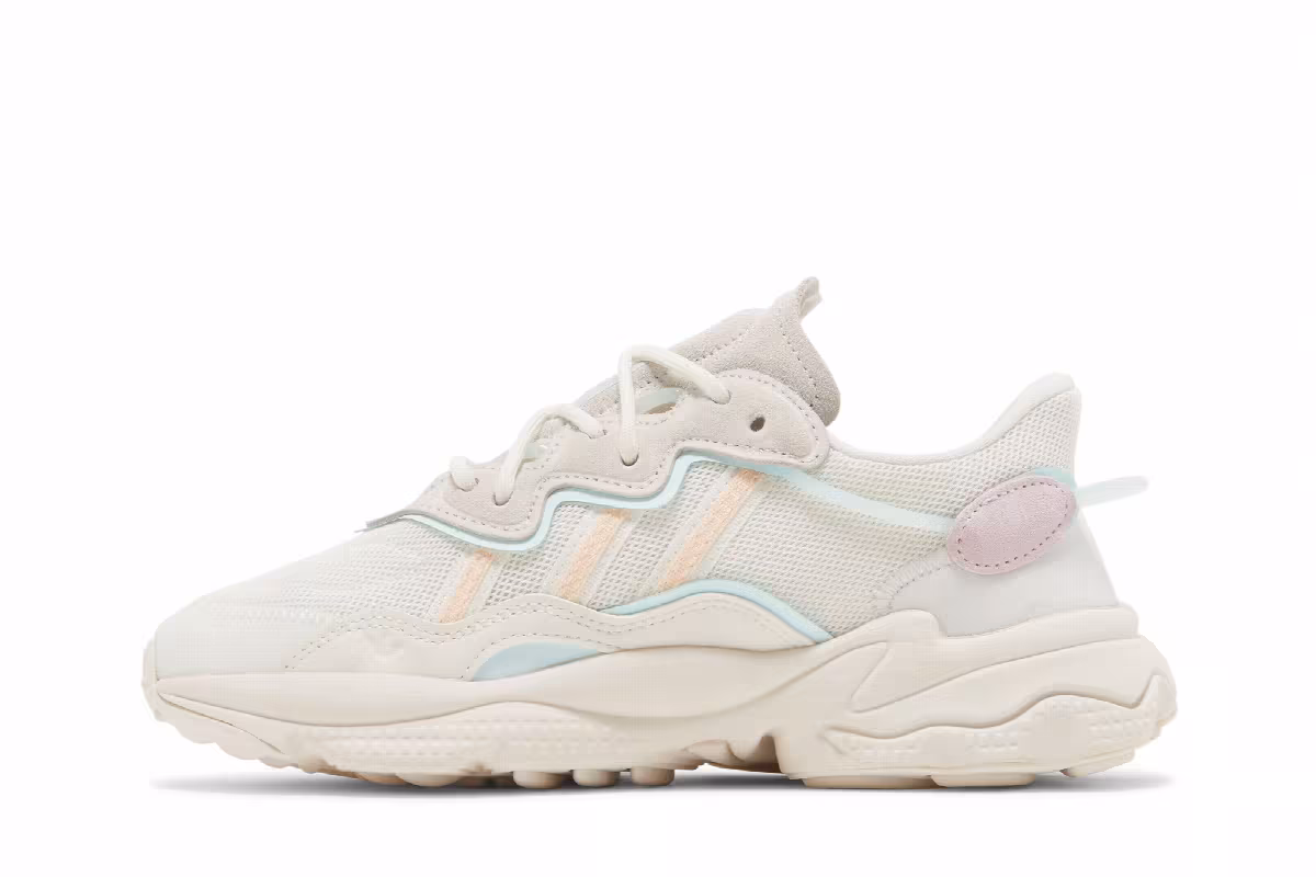 Adidas Women's Ozweego White Bliss Orange, view 4