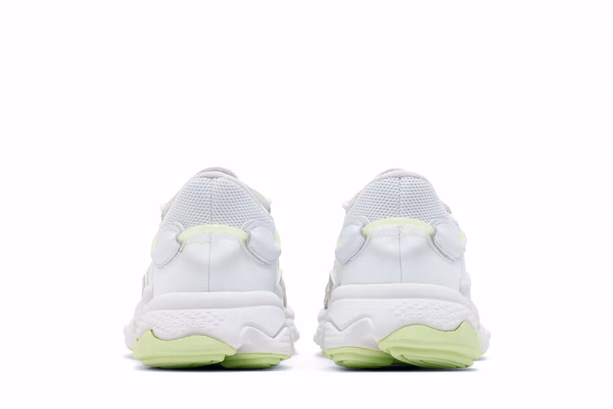 adidas Women's Ozweego White Pulse Lime, view 7