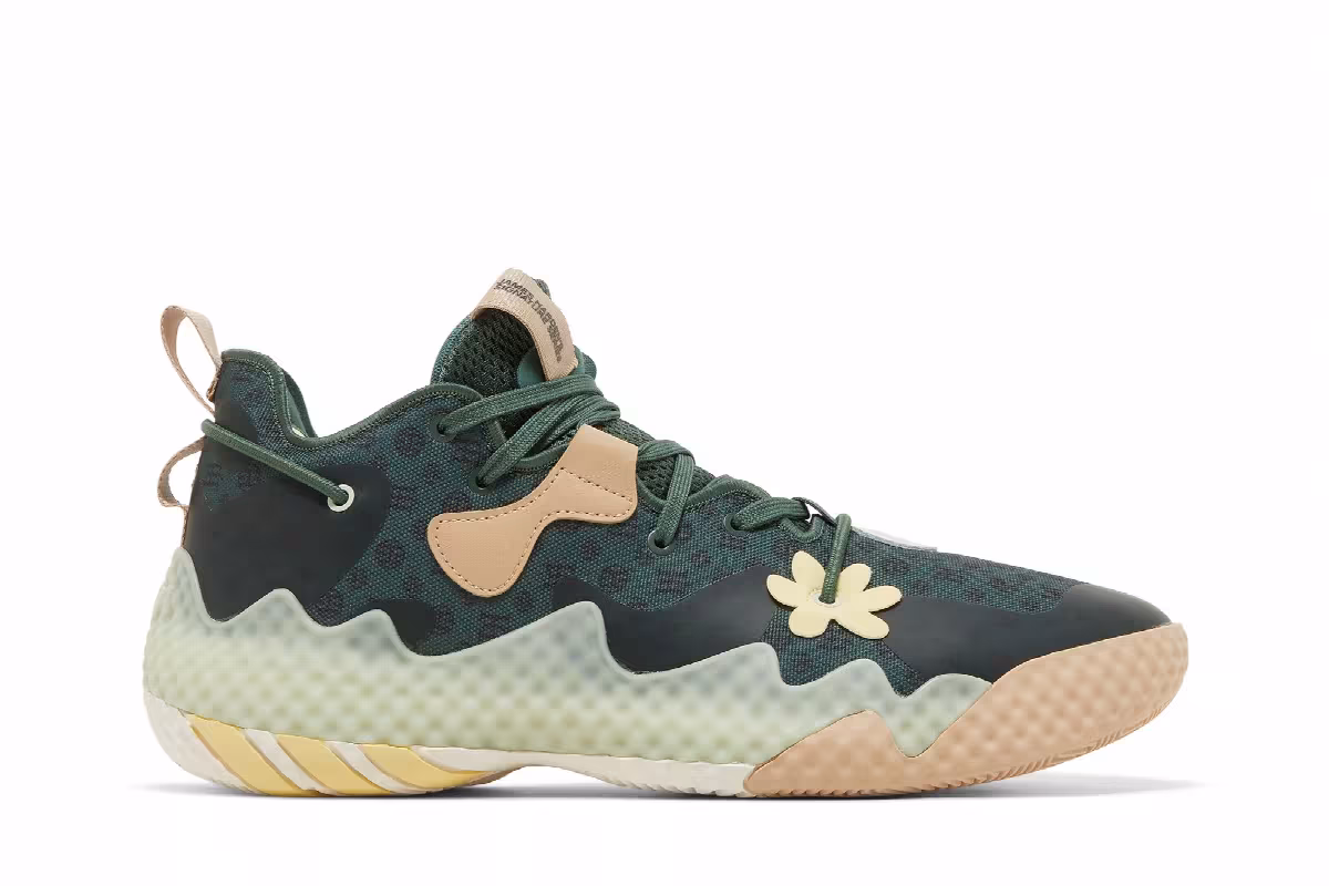 adidas Harden Vol. 6 Green Oxide Monogram, view 2