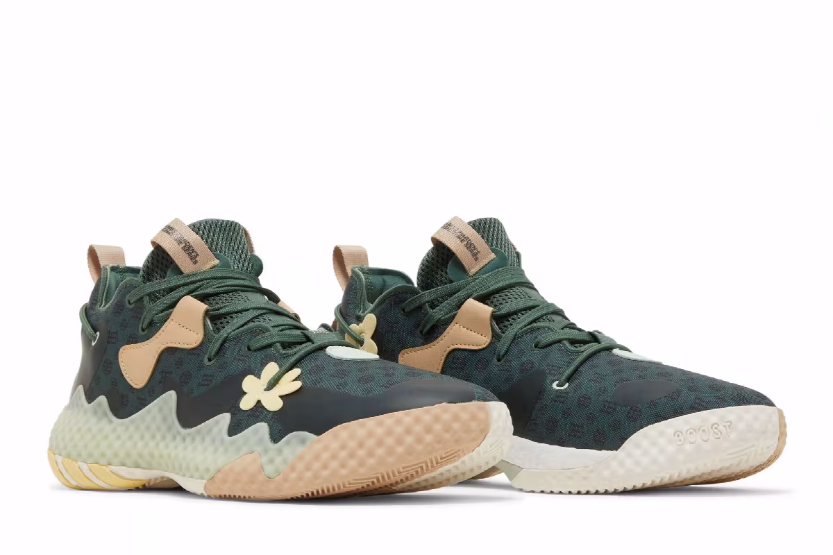 adidas Harden Vol. 6 Green Oxide Monogram, view 9