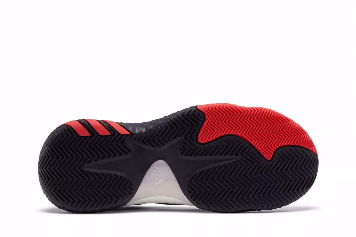 adidas Harden Vol. 6 White Vivid Red Legend Ink, view 5