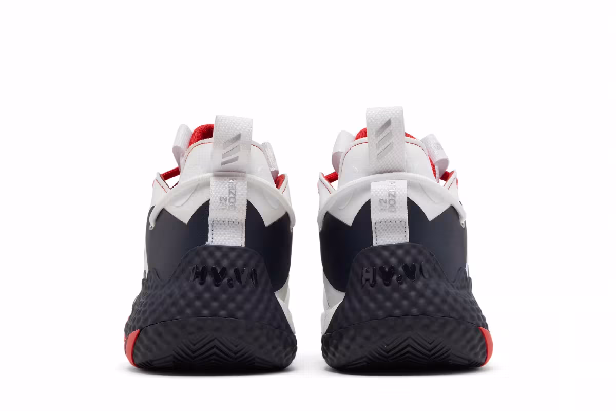 adidas Harden Vol. 6 White Vivid Red Legend Ink, view 7