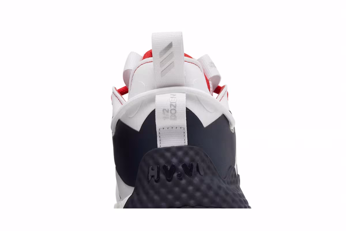 adidas Harden Vol. 6 White Vivid Red Legend Ink, view 8