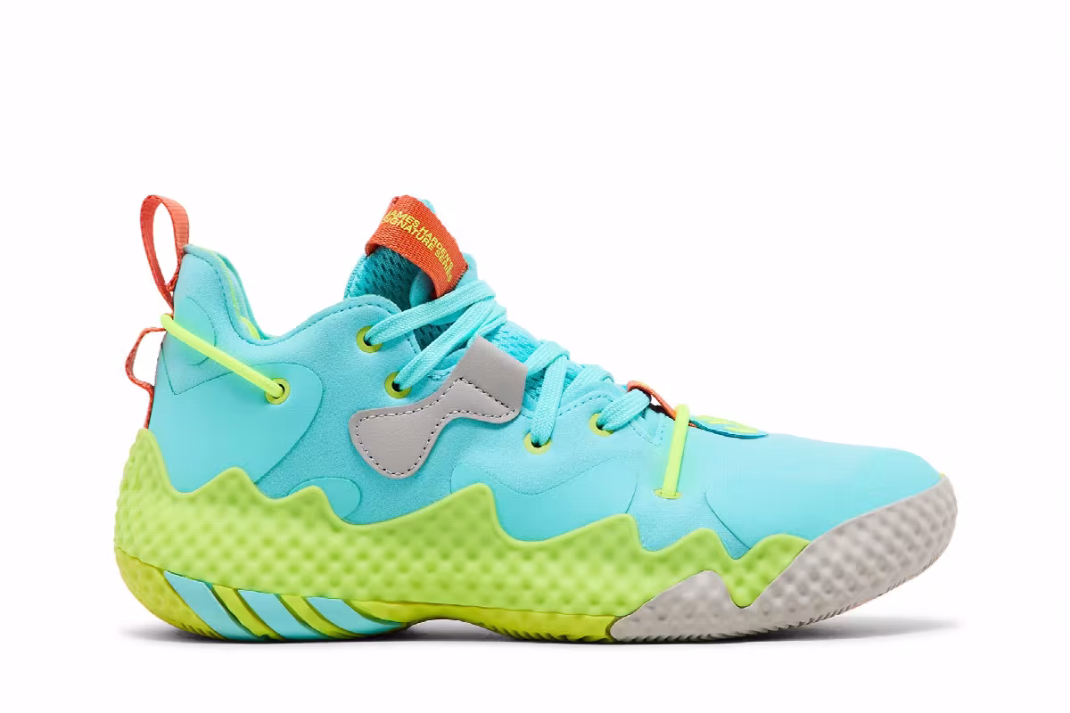 adidas Harden Vol. 6 Pulse Aqua Solar Yellow, view 2
