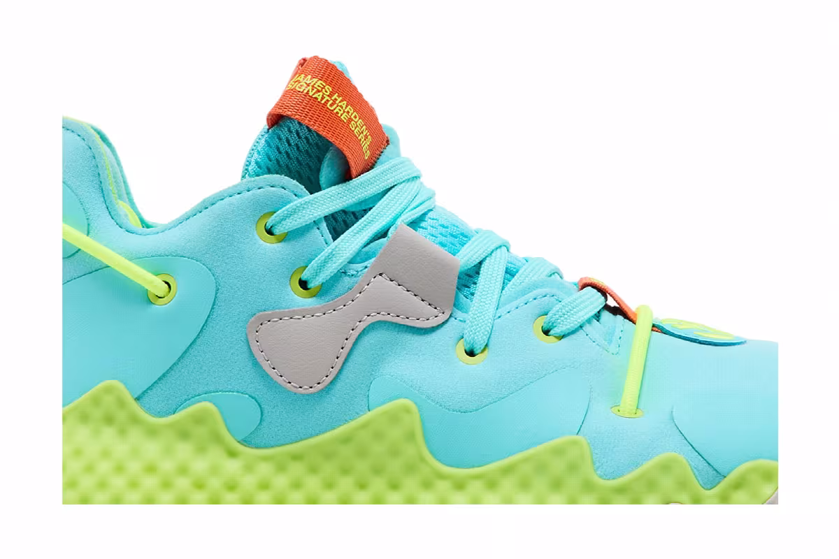 adidas Harden Vol. 6 Pulse Aqua Solar Yellow, view 3