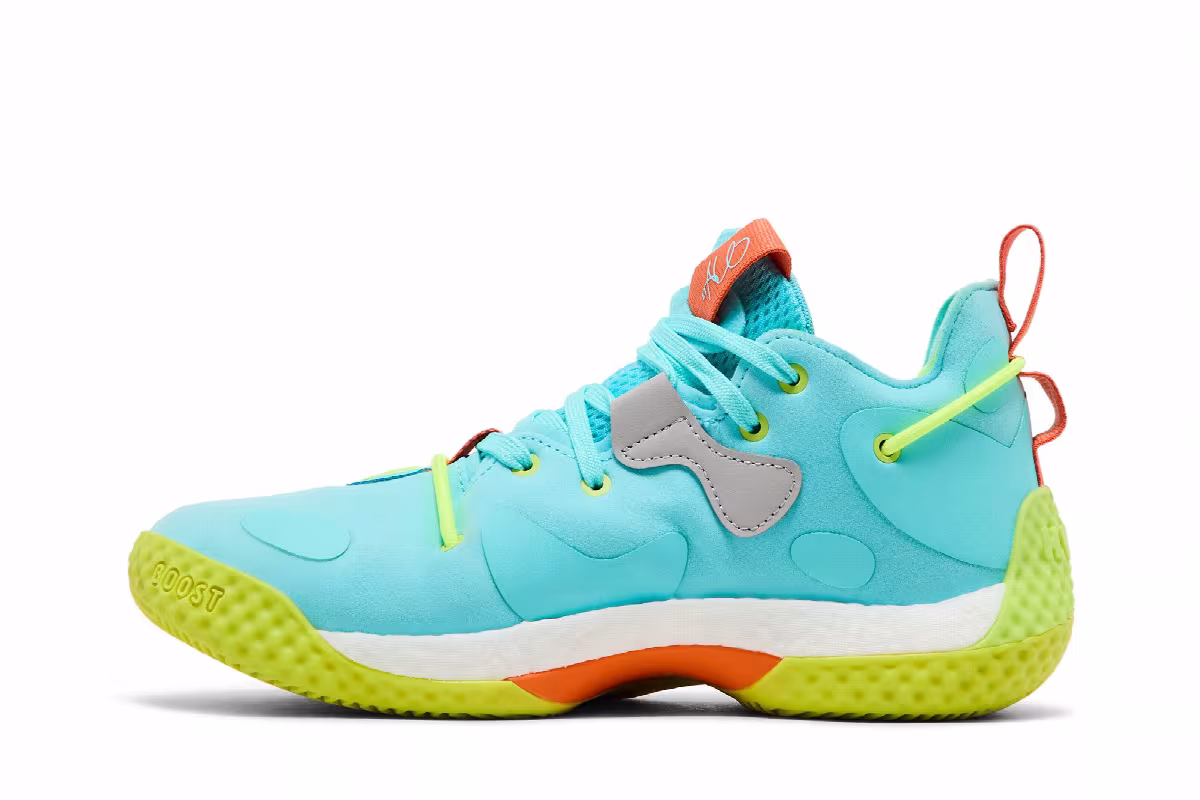 adidas Harden Vol. 6 Pulse Aqua Solar Yellow, view 4