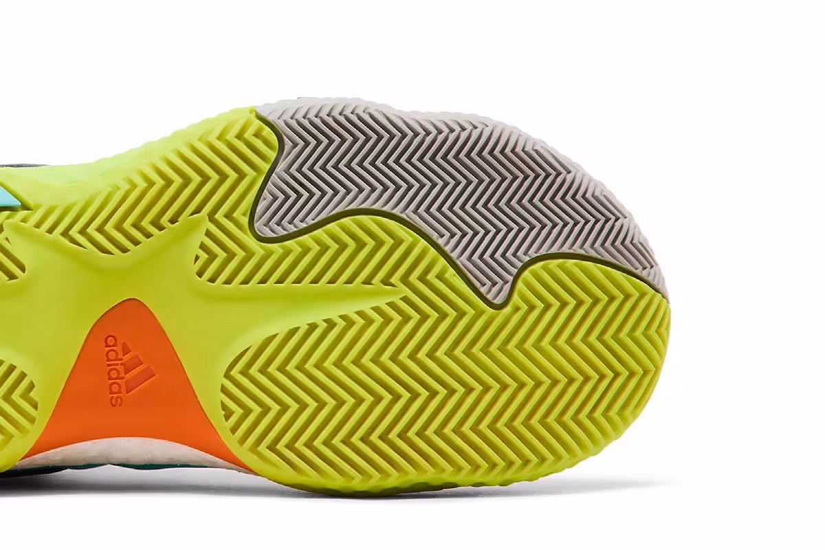 adidas Harden Vol. 6 Pulse Aqua Solar Yellow, view 6
