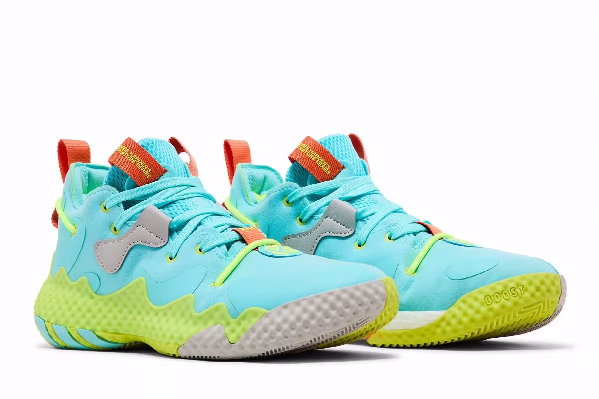 adidas Harden Vol. 6 Pulse Aqua Solar Yellow, view 9