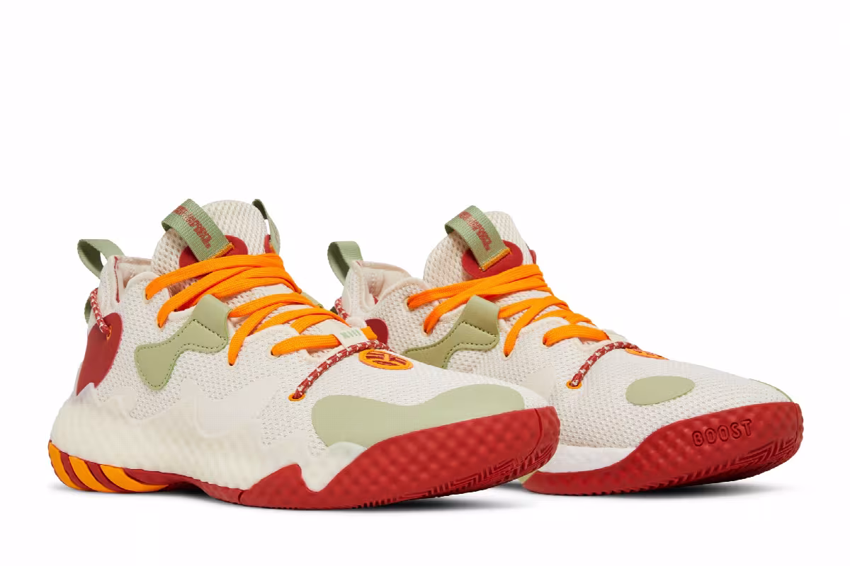 adidas Harden Vol. 6 Wonder White Magic Lime, view 9