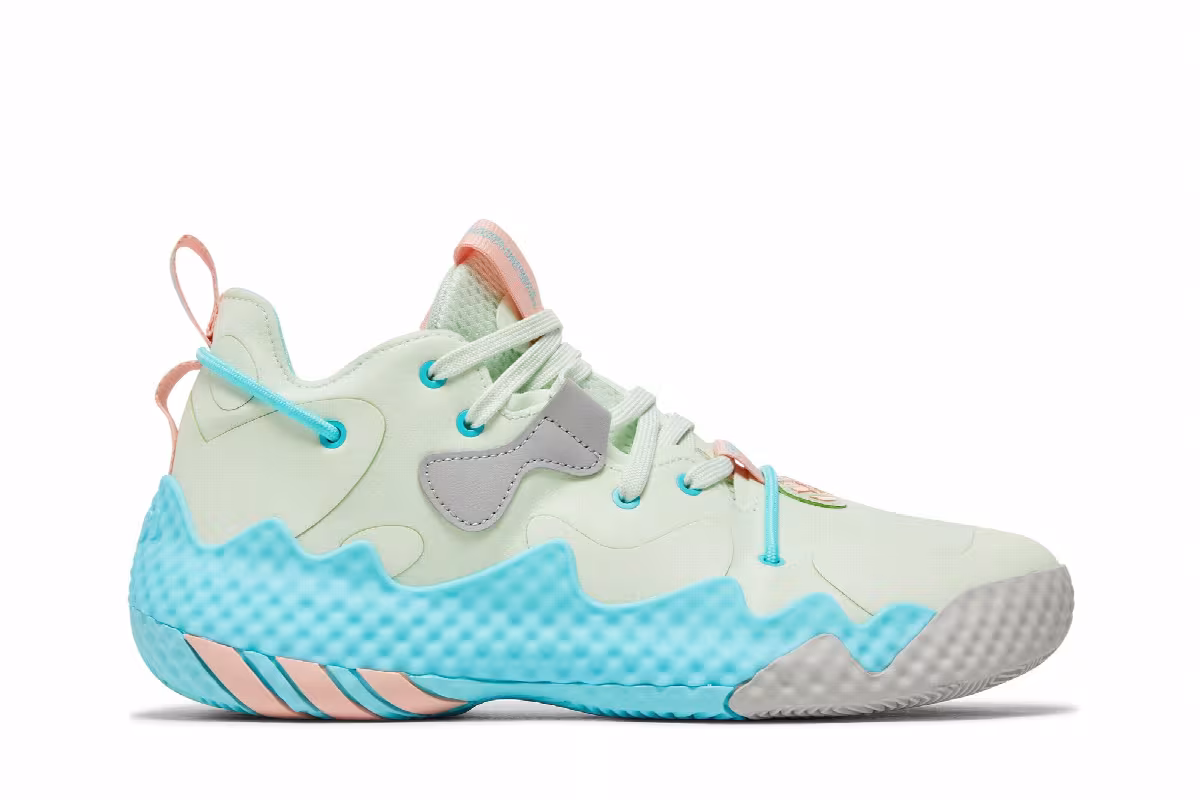 adidas Harden Vol. 6 Green Mist Pulse Aqua, view 2