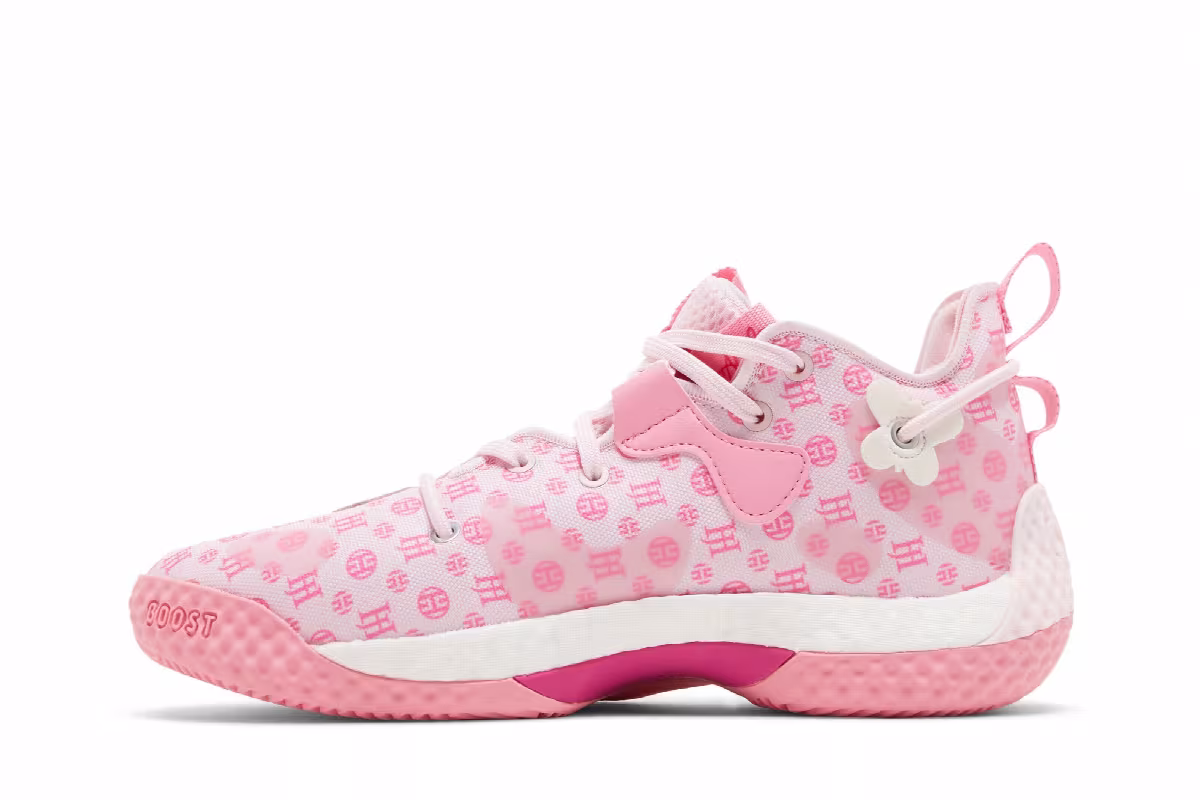 adidas Harden Vol. 6 J Clear Pink Monogram, view 4
