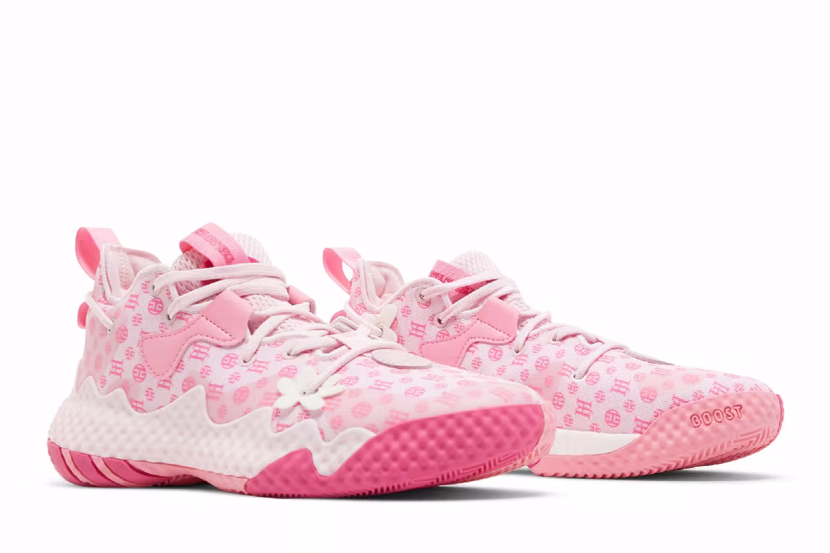 adidas Harden Vol. 6 J Clear Pink Monogram, view 9