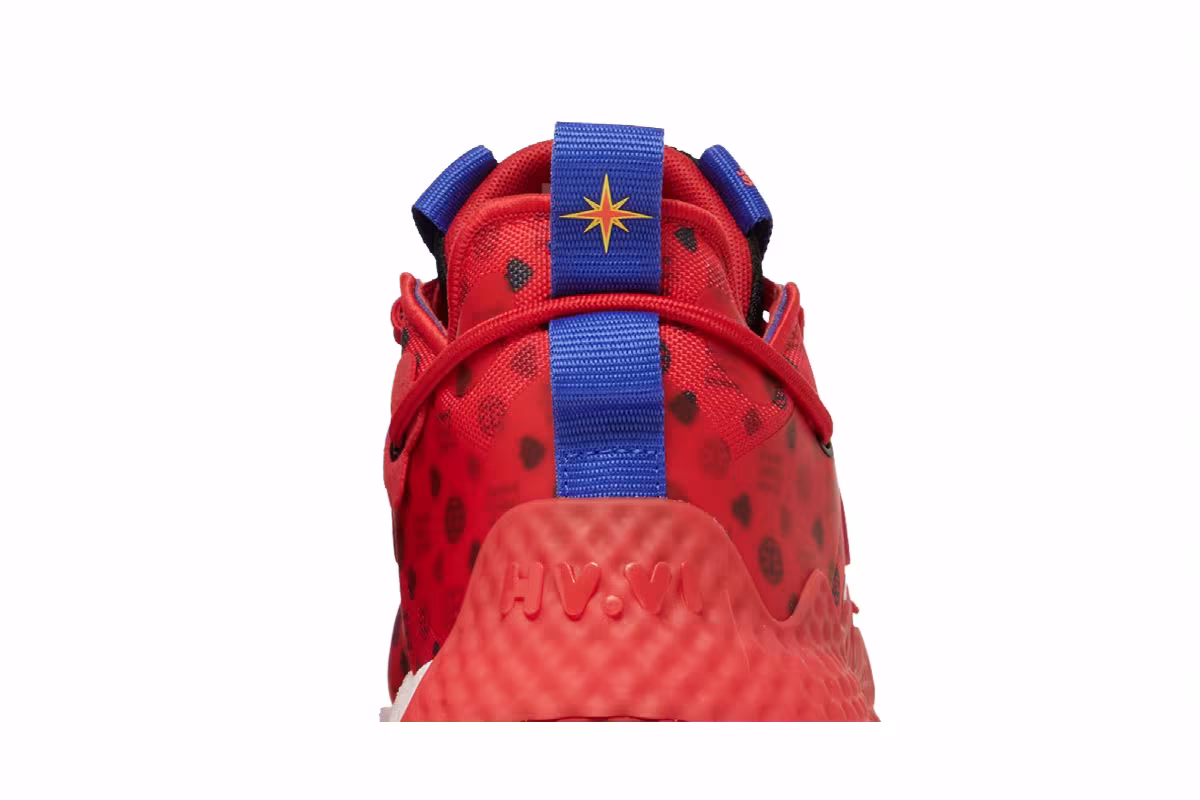adidas Harden Vol. 6 Vivid Red Monogram, view 8