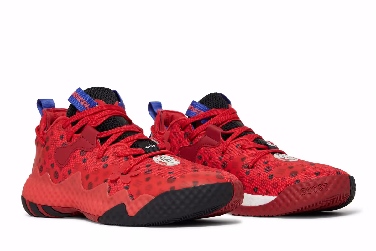 adidas Harden Vol. 6 Vivid Red Monogram, view 9