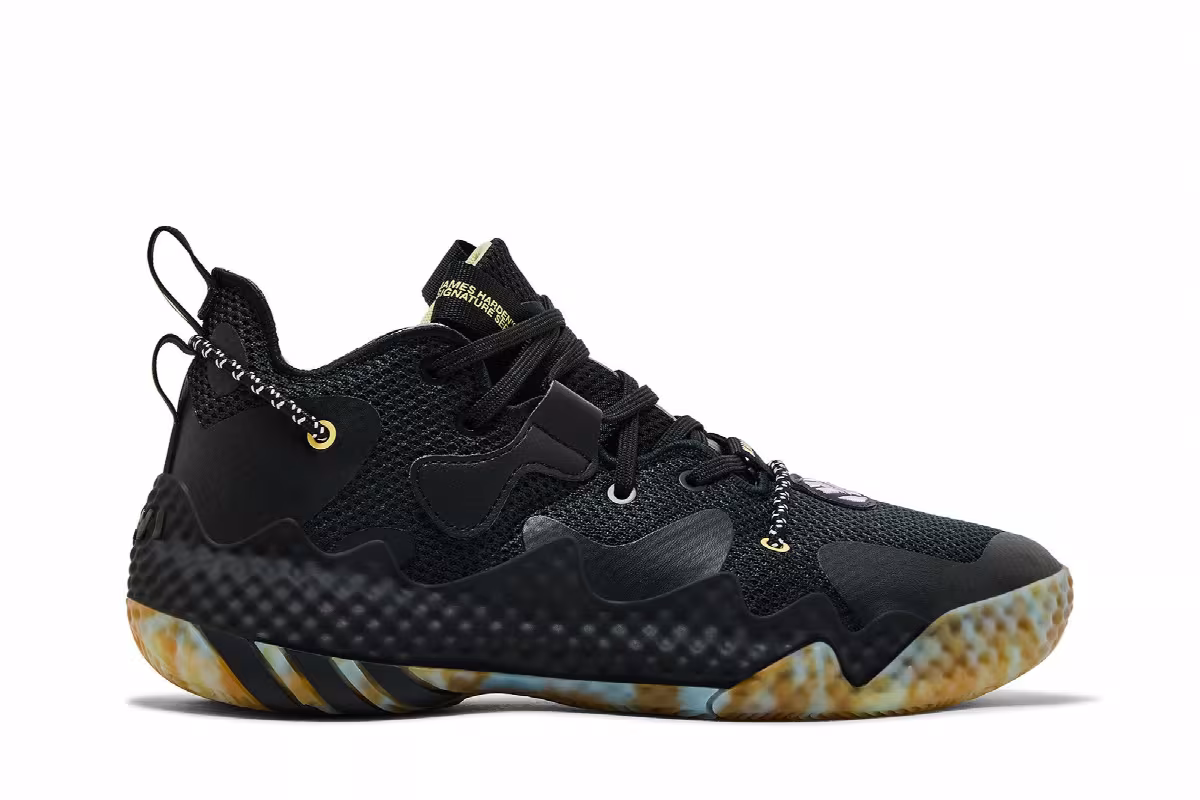 Adidas Harden Vol. 6 J Black Marbled, view 2