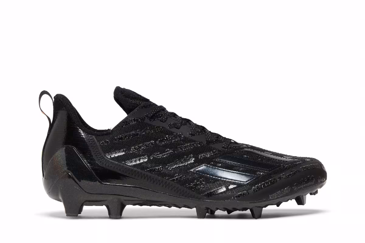 adidas Adizero Cleats Black Grey, view 2
