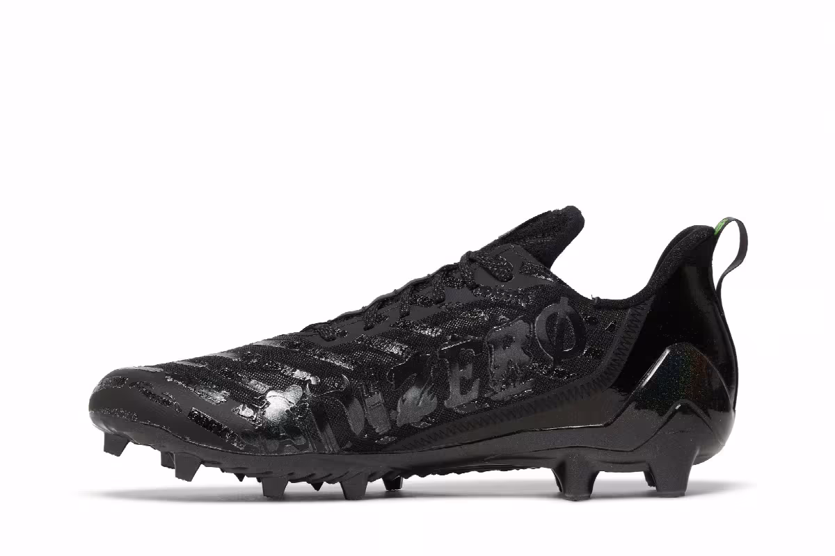 adidas Adizero Cleats Black Grey, view 4
