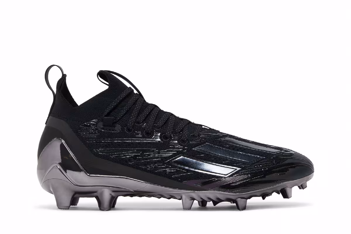 adidas Adizero Primeknit Cleats Black Night Metallic, view 2