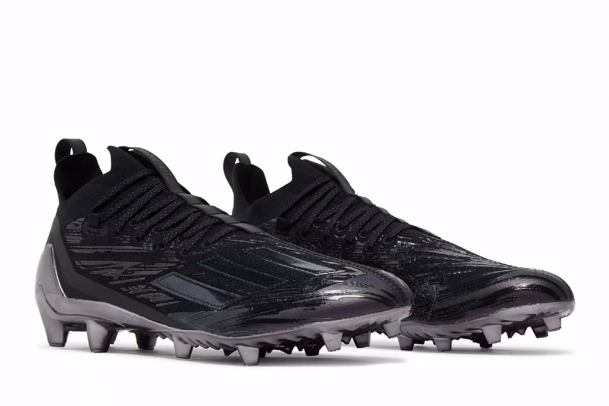 adidas Adizero Primeknit Cleats Black Night Metallic, view 9
