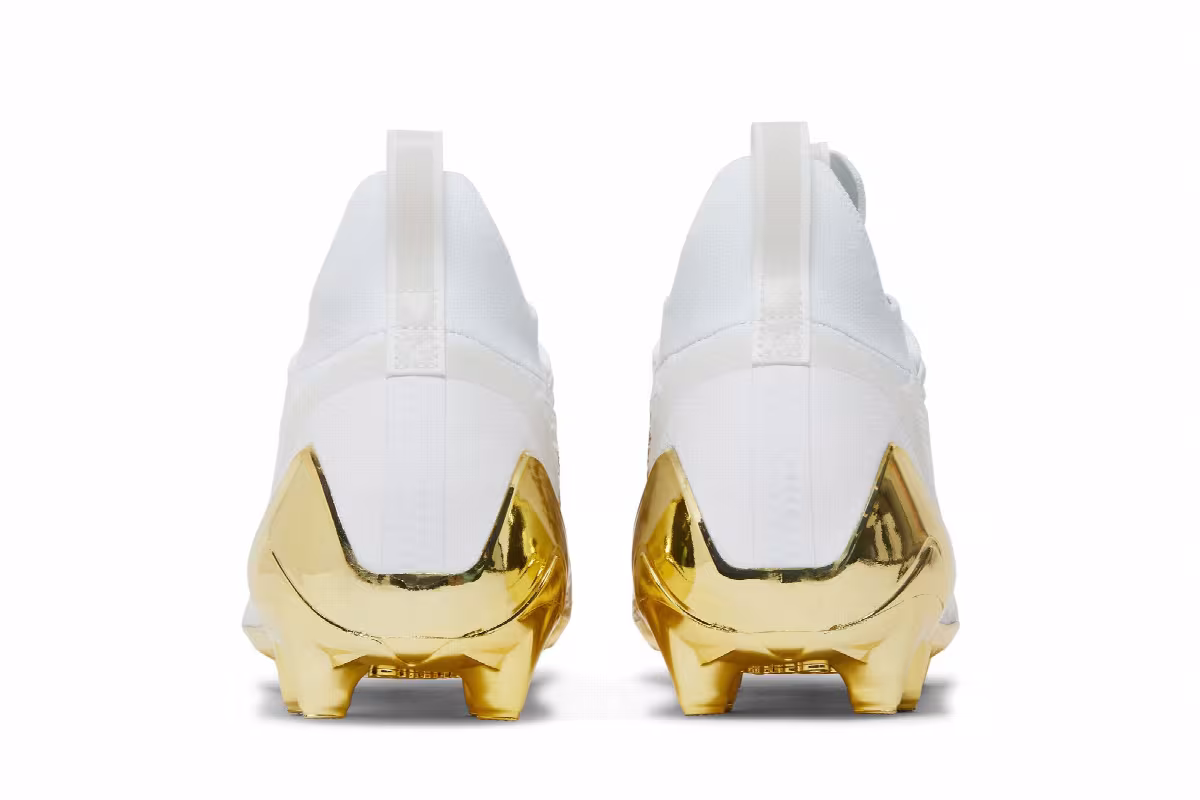 adidas Adizero Cleats Primeknit White Gold Metallic, view 7