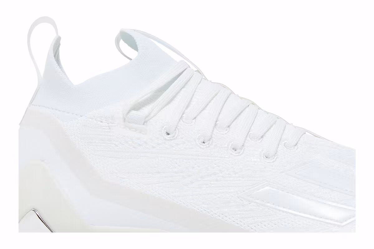 adidas Adizero Primeknit Cleats White Silver Metallic, view 3
