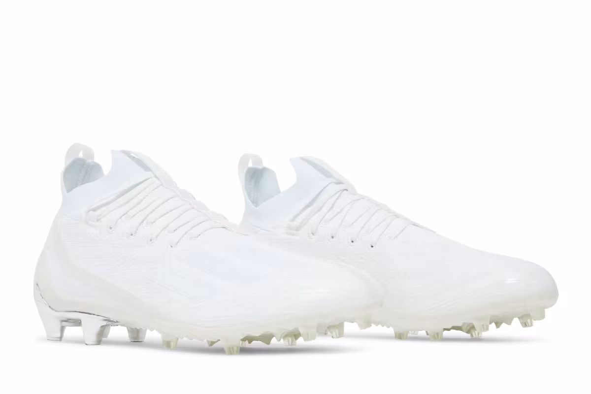 adidas Adizero Primeknit Cleats White Silver Metallic, view 9