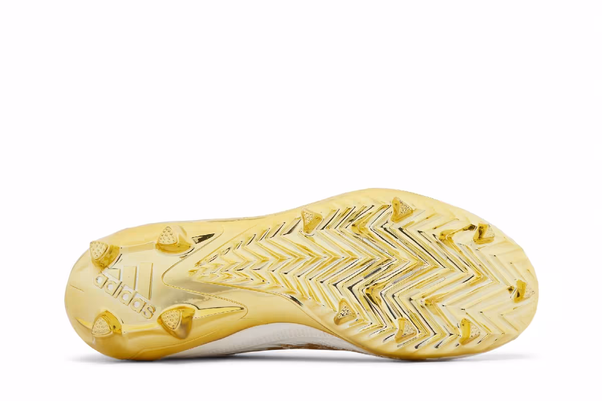 adidas Adizero Cleats White Gold Metallic, view 5