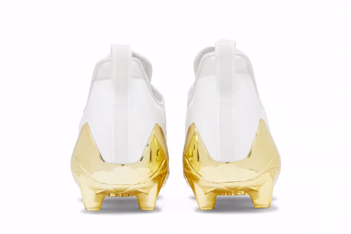 adidas Adizero Cleats White Gold Metallic, view 7
