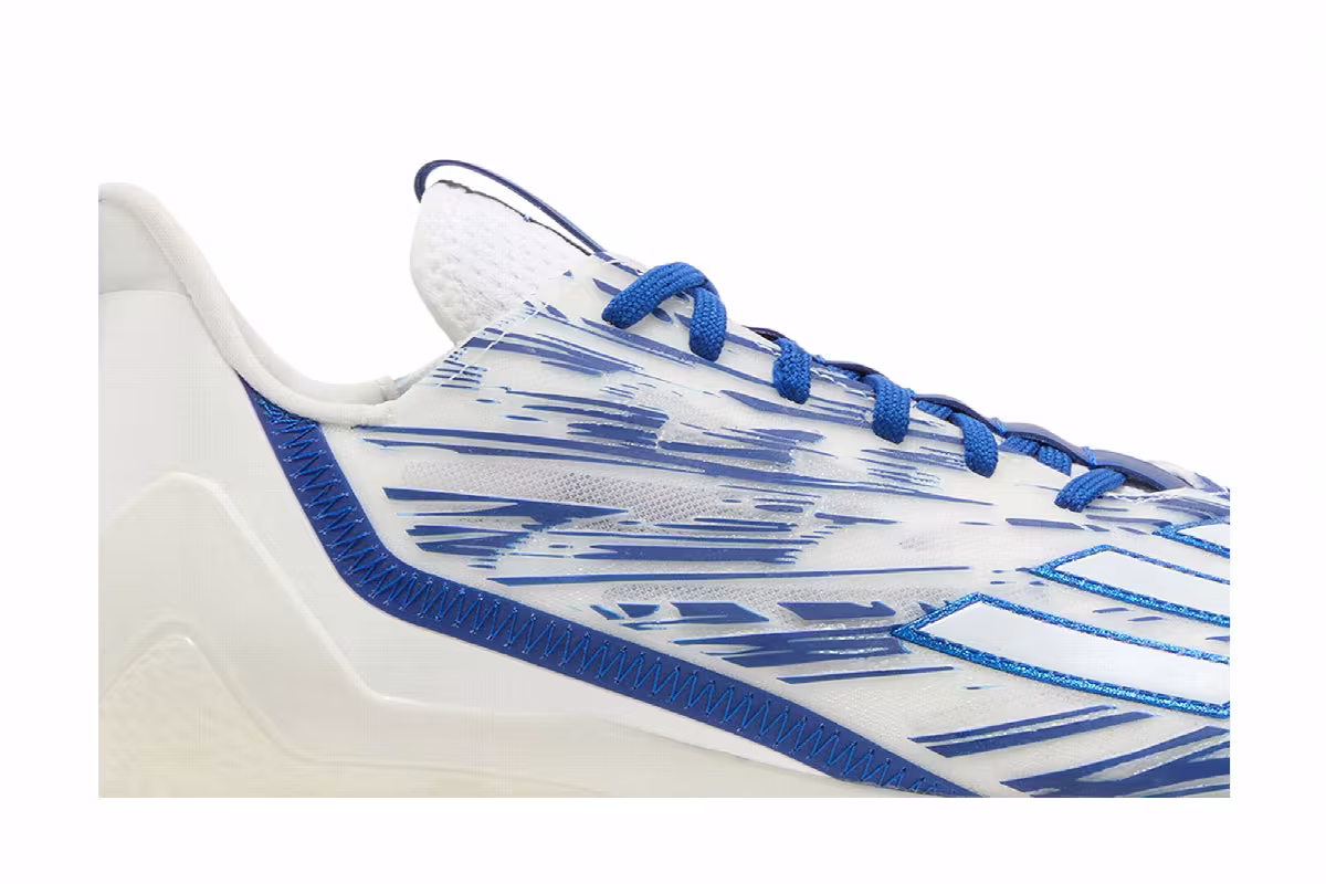 adidas Adizero Cleats White Royal Blue, view 3