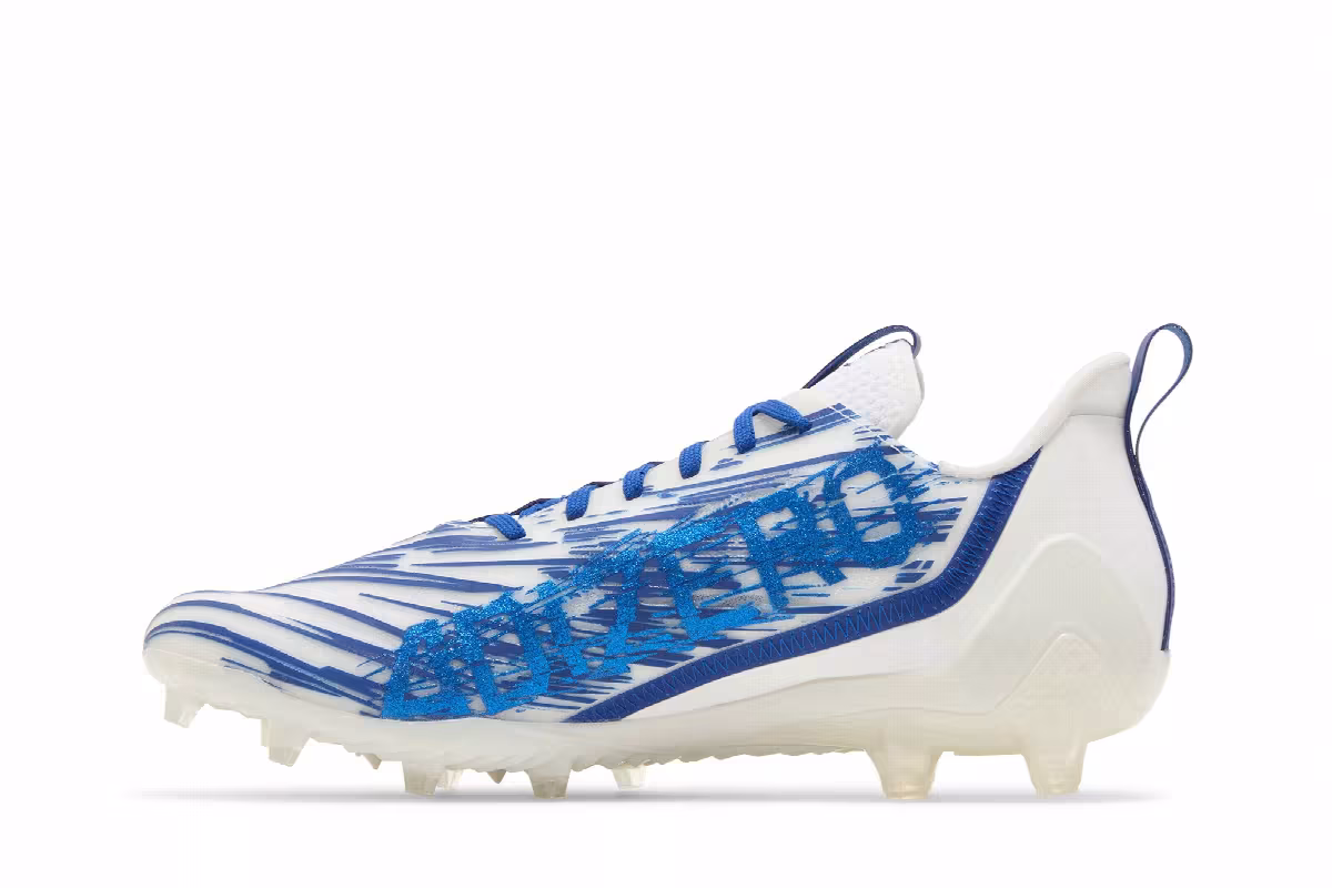 adidas Adizero Cleats White Royal Blue, view 4
