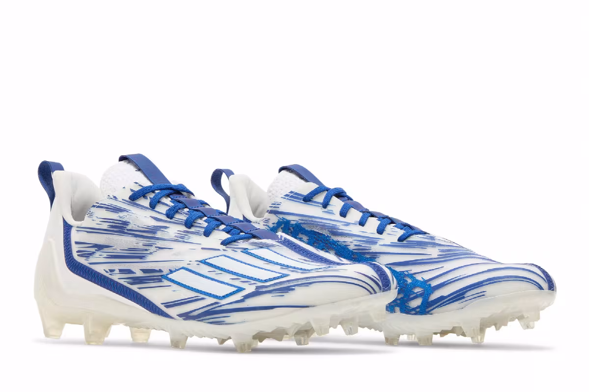 adidas Adizero Cleats White Royal Blue, view 9