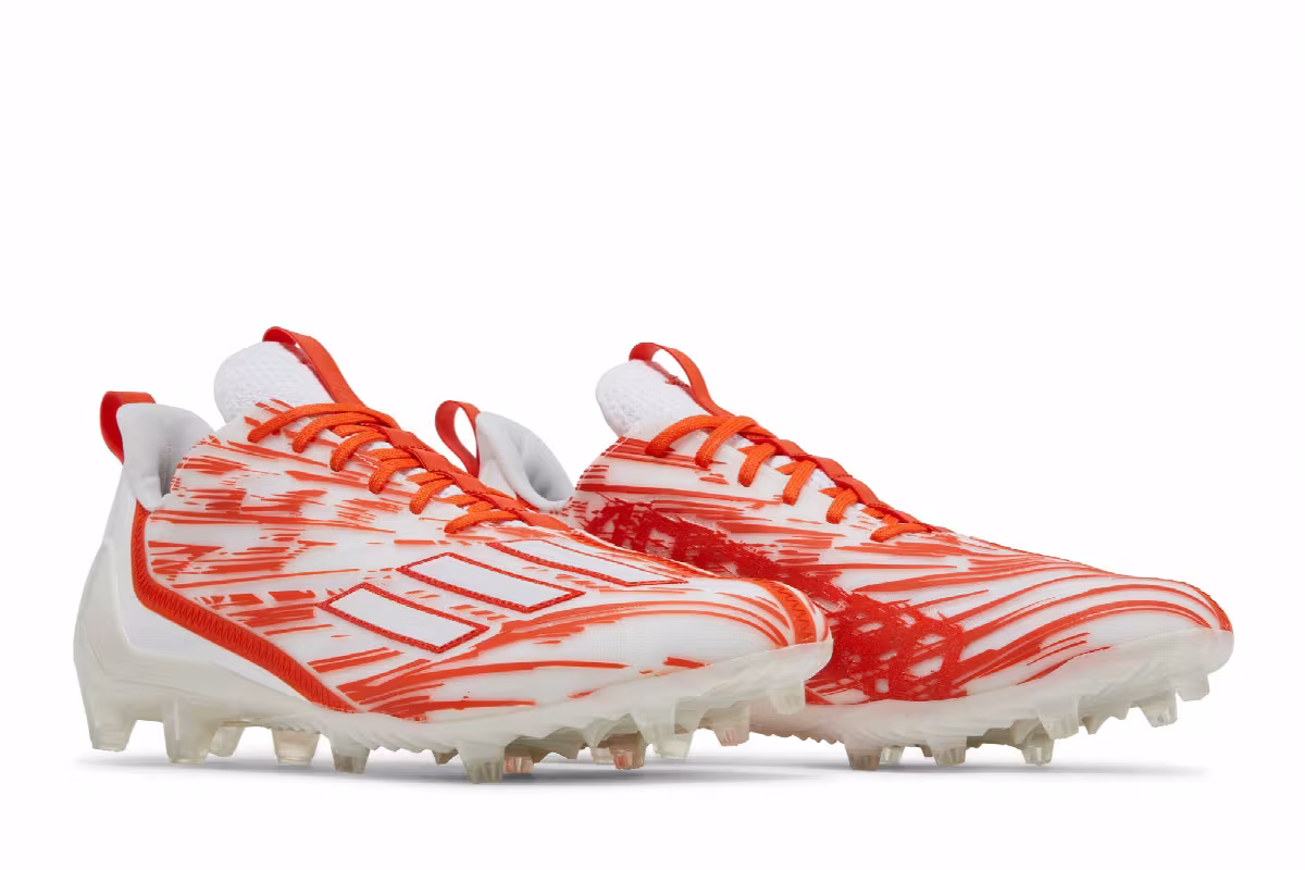 adidas Adizero Cleats White Team Orange, view 9
