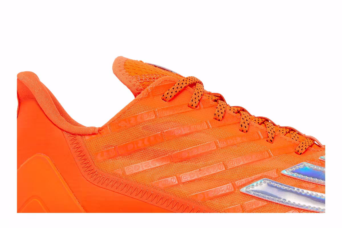 adidas Adizero Cleats Team Solar Orange Silver Metallic, view 3